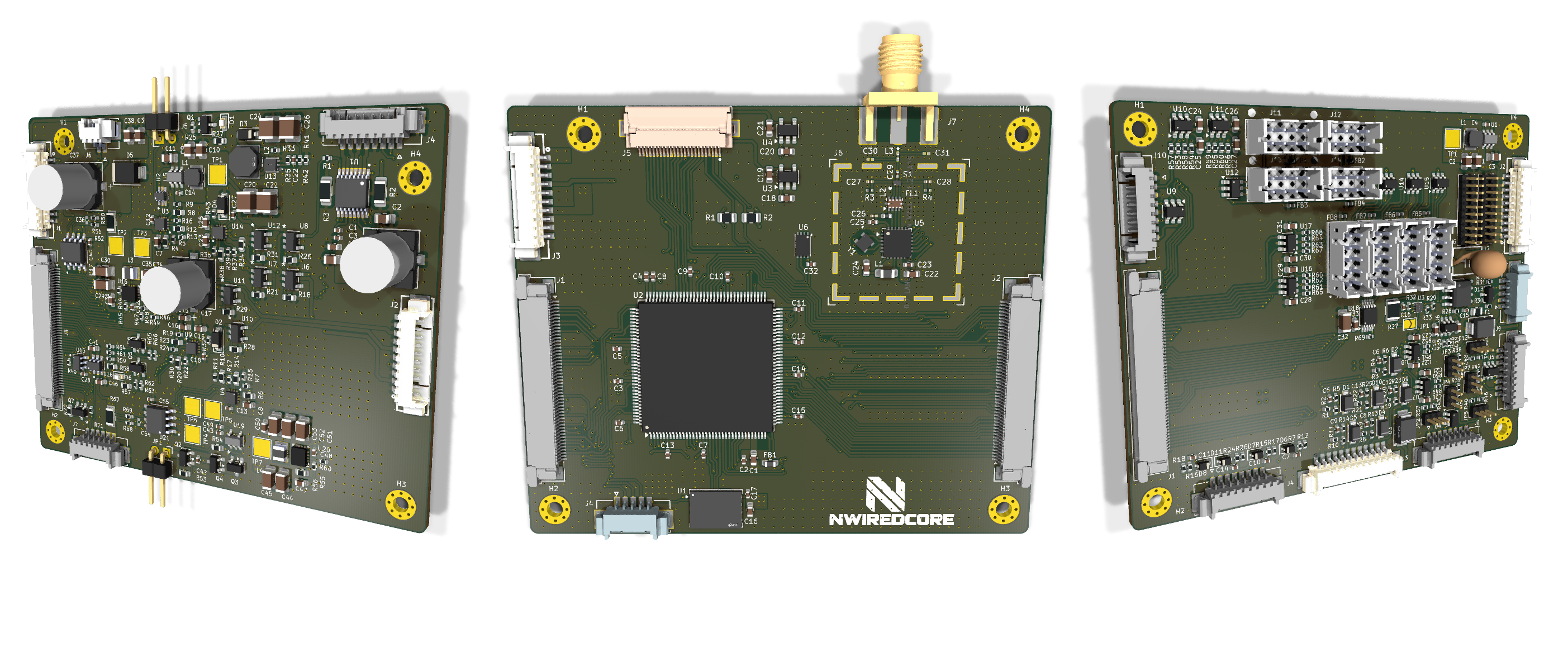 Autonomous LoRa Sensor Node modular three-board architecture with power management, controller and LoRa, and sensor interface boards.